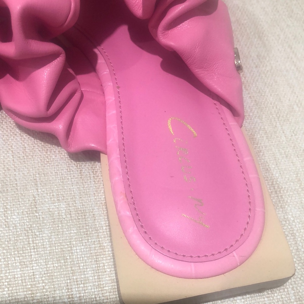 Sam Edelman Pink Ruched Sandals - Picture 5 of 10